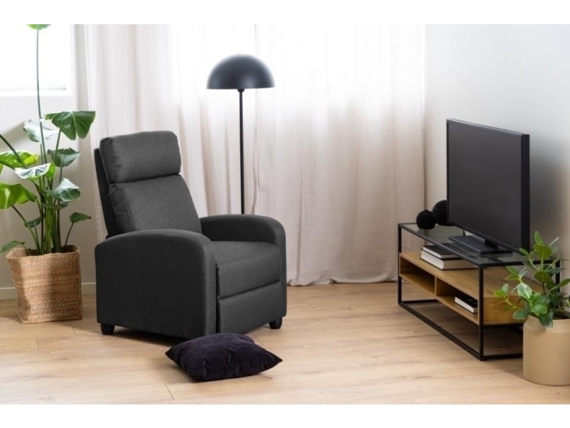 Fotel rozkładany Siom antracyt - ACTONA